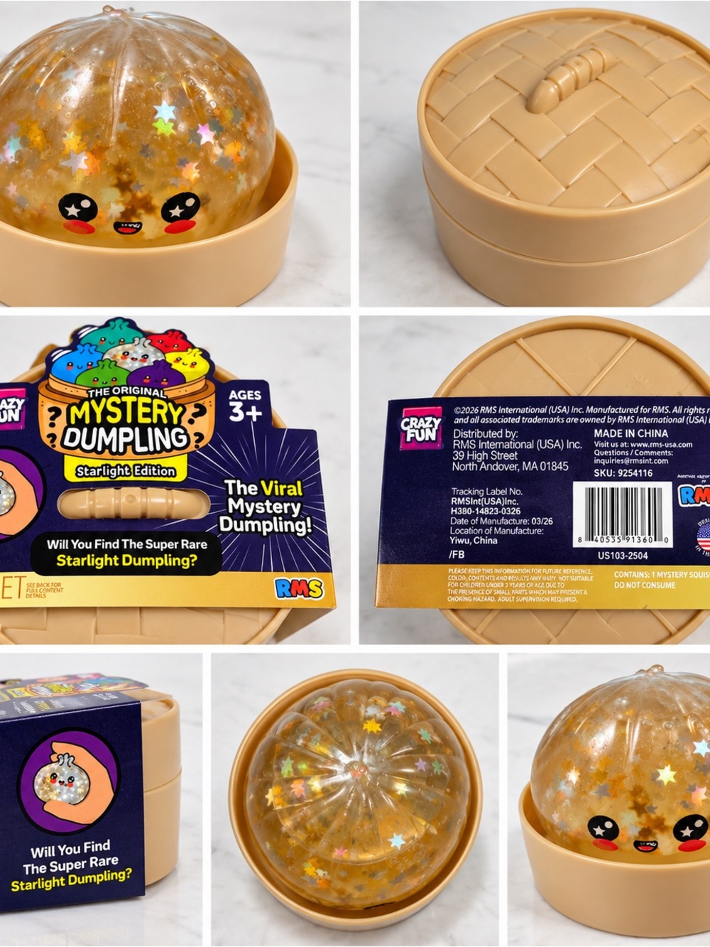 SUPER RARE RMS Mystery Dumpling Starlight Edition Gold Glitter Star Chase
